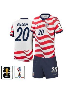 Folarin Balogun 2026 World Cup Soccer Jersey Suit Set
